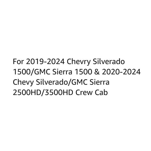 Front & Rear floor liners for 2019-2024 GM trucks 1500-3500 crew cab floor Mat - Picture 2 of 5